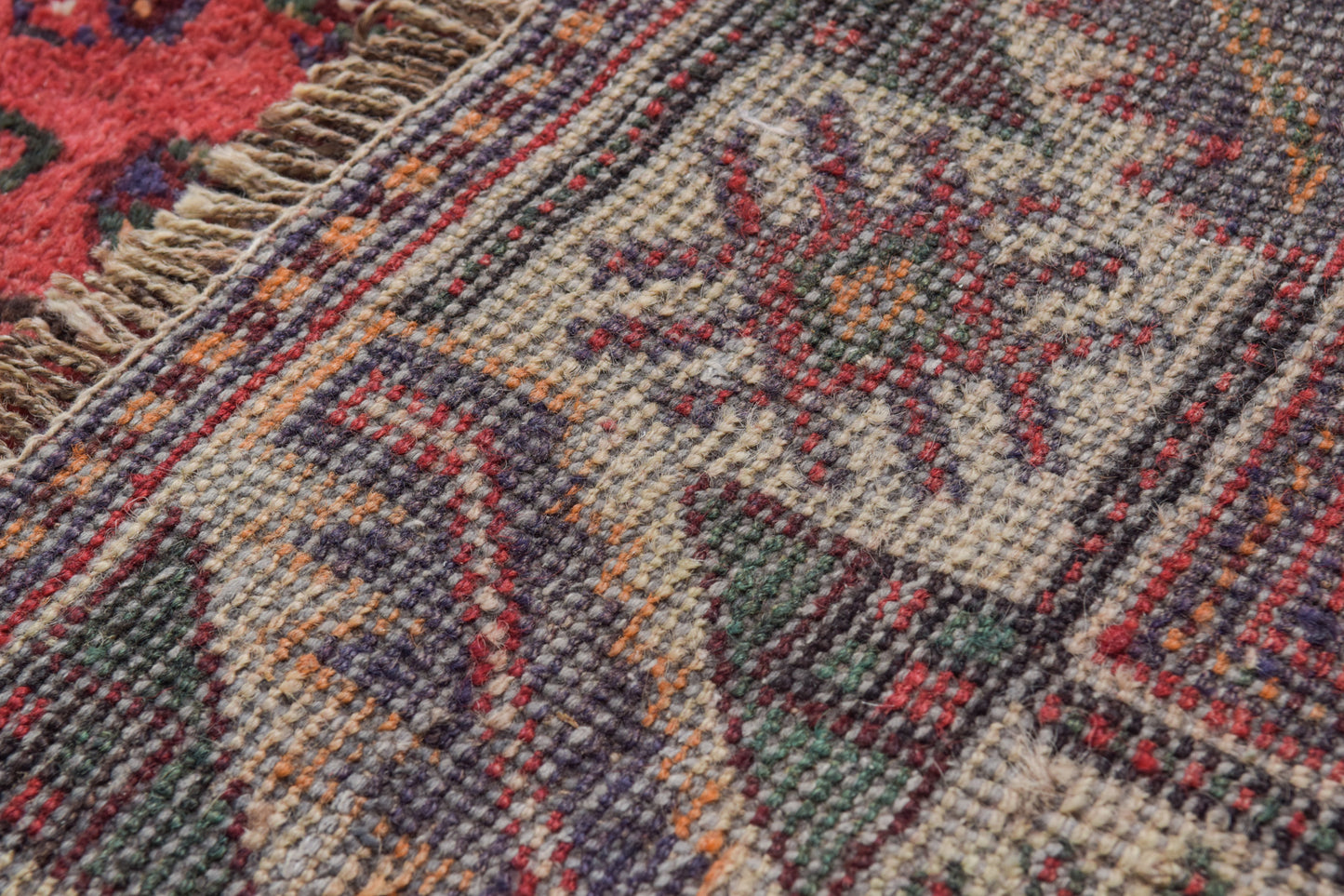 Alfombra Tribal Grande Tejida A Mano Con Flores Y Animales Estilizados