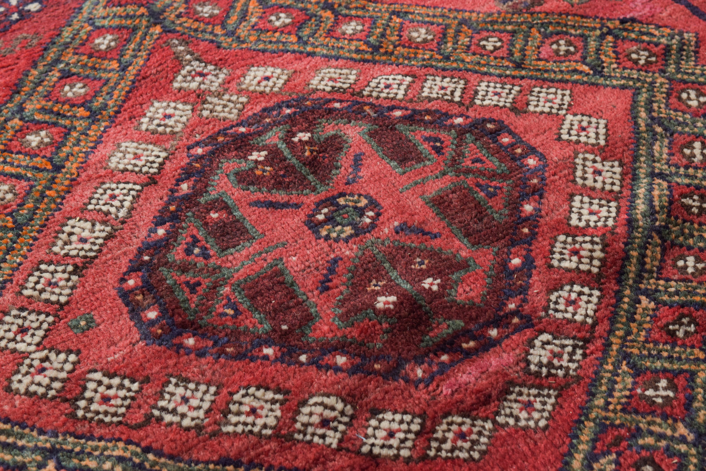 Large Handwoven Tribal Rug - With Stylised Animals and Flowers