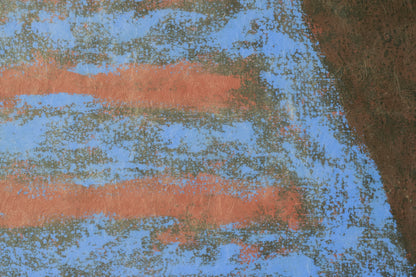Abstract Composition in Red and Blue_Detail