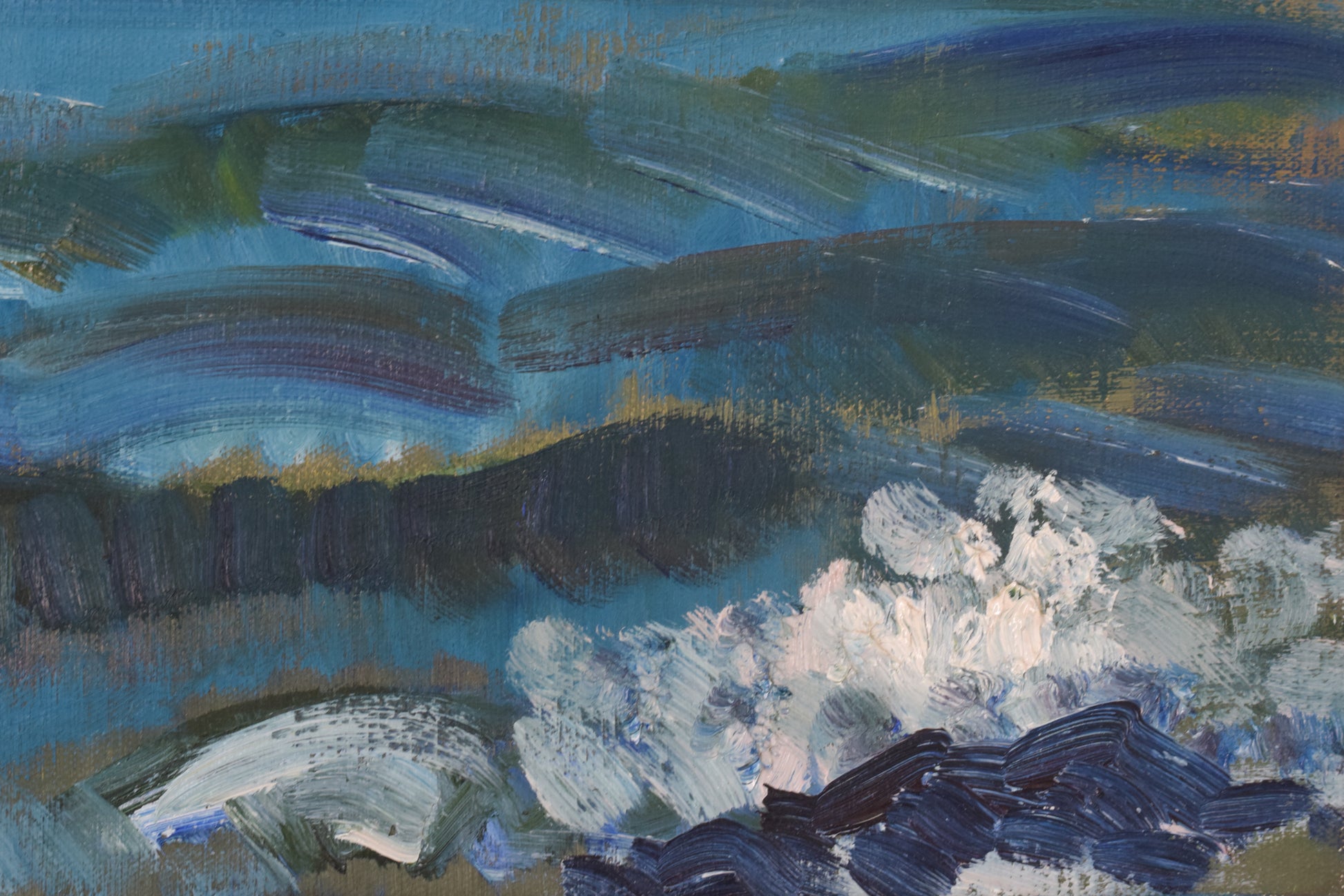 Seascape in a Post-Impressionist style_Detail