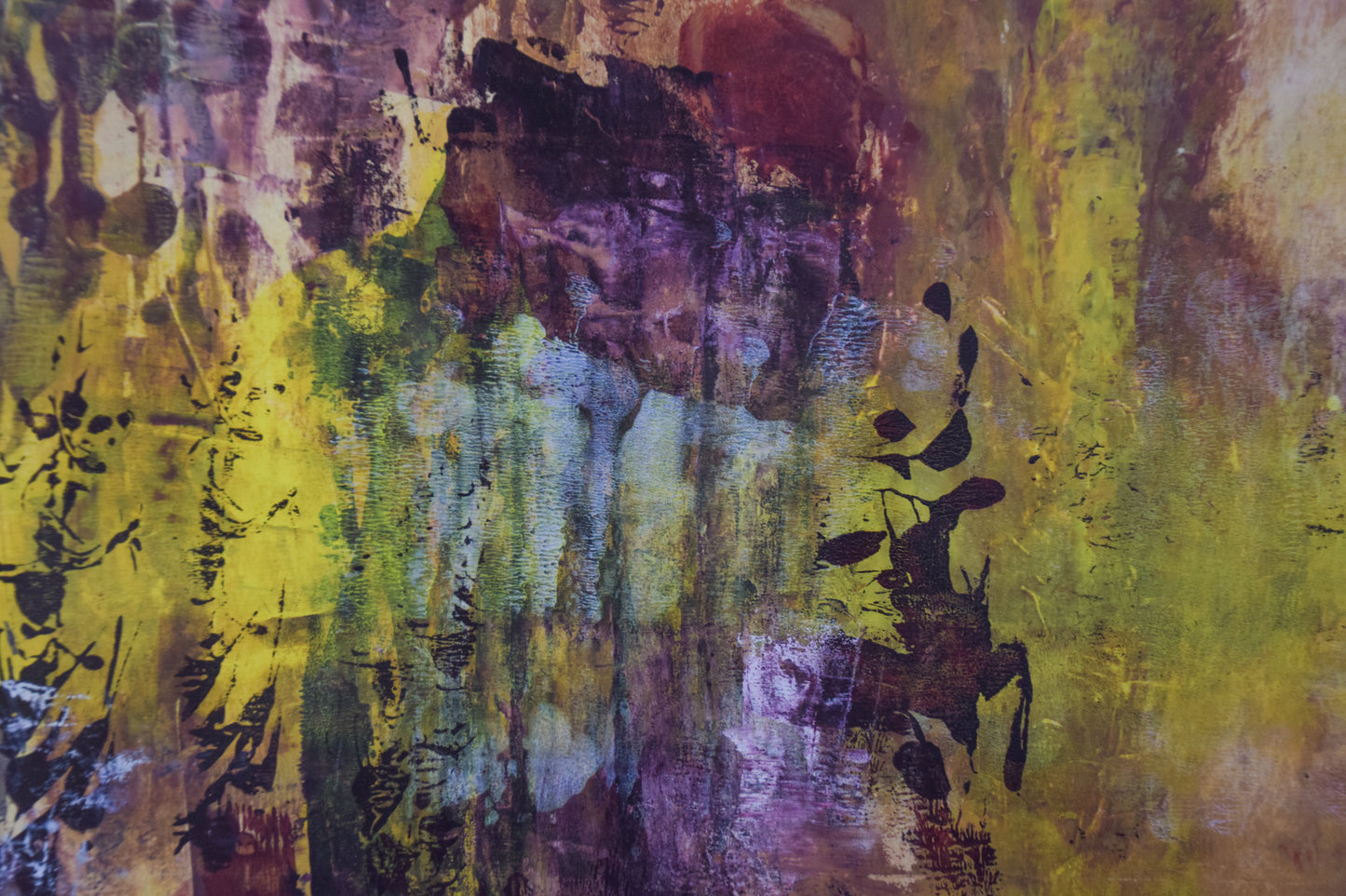 Colourful Abstract in the style of Gerhard Richter_Detail 4