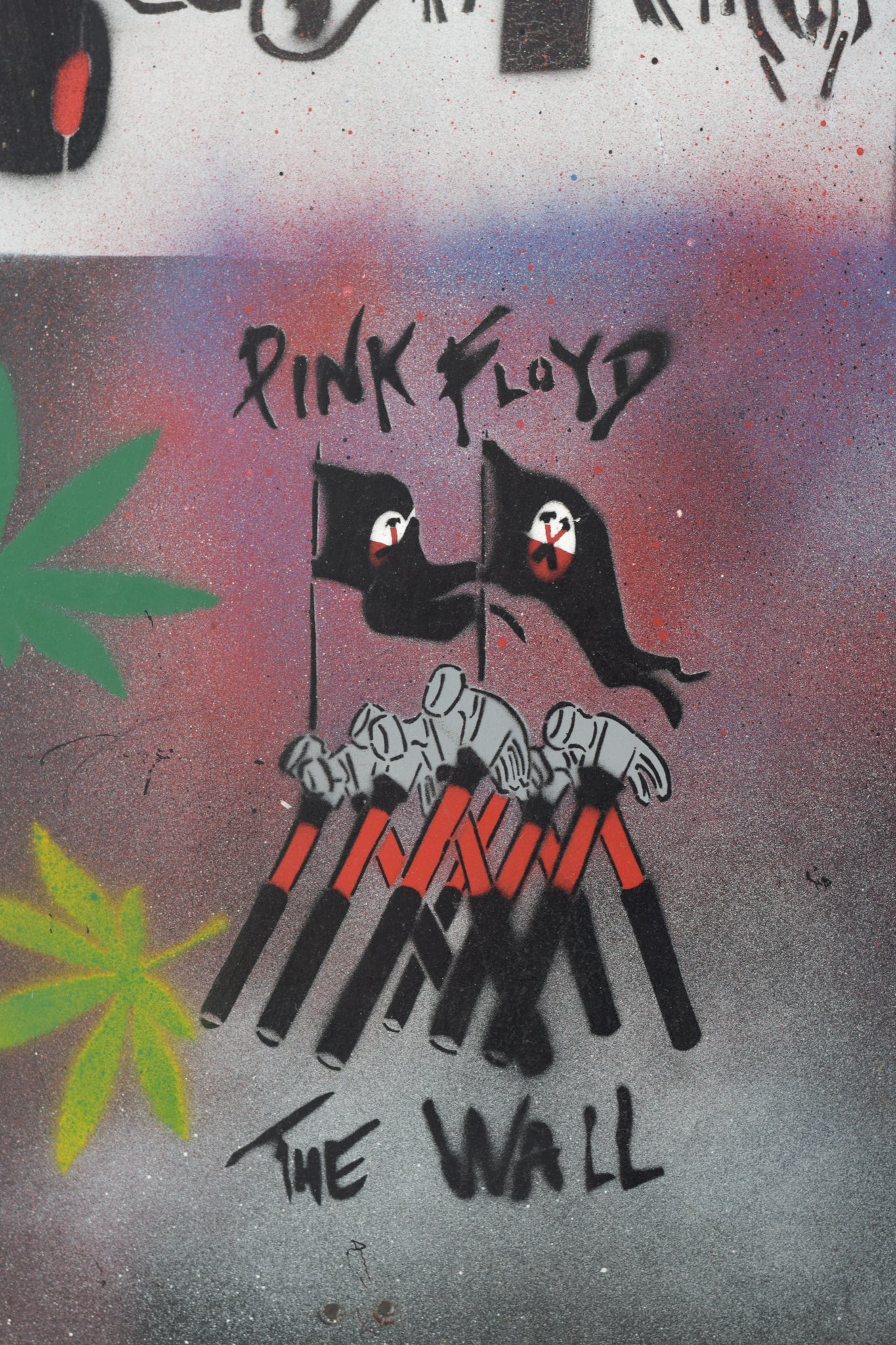 Street Art with Graffiti design_Pink Floyd The Wall