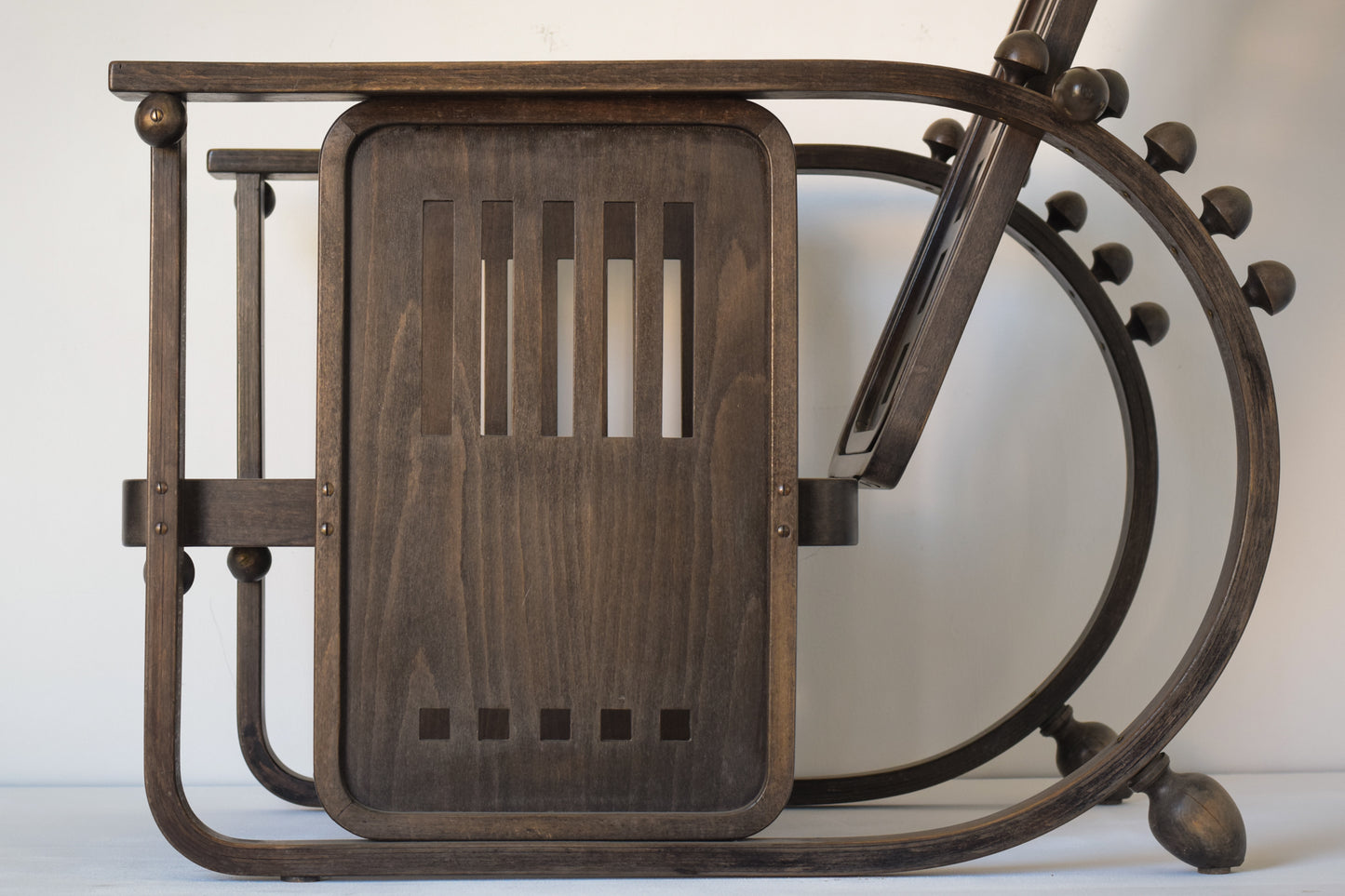 Josef Hoffmann Sitzmaschine Style Wooden Armchair_Detail 4