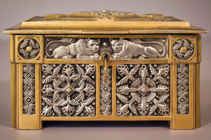 Jewellery Box with Lions