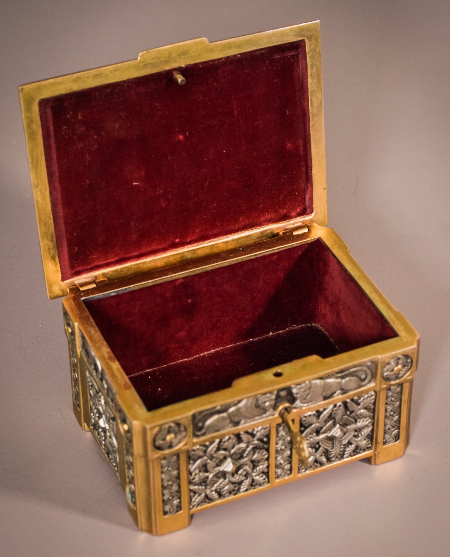 Jewellery Box with Lions