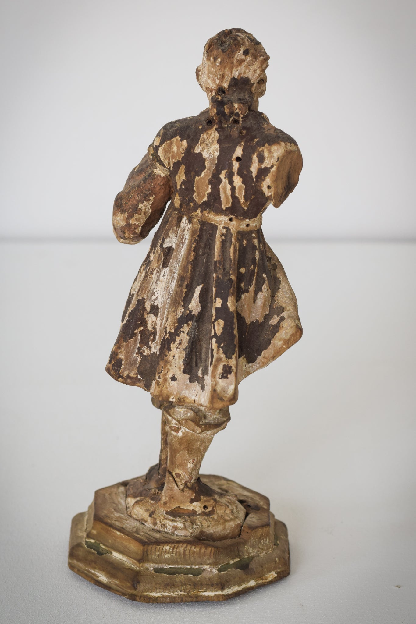 19th-century Carved Wooden Figure