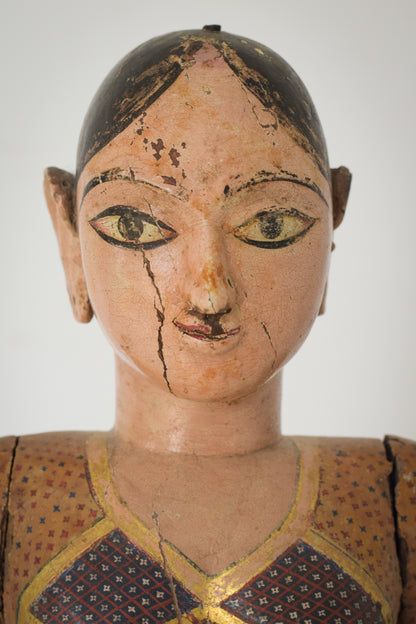 19th-century Hand Carved Indian Figure_Face