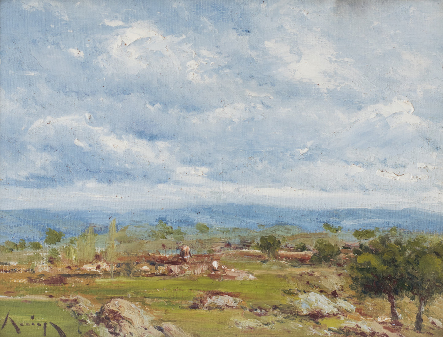 Landscape with a View of Mountains_Detail