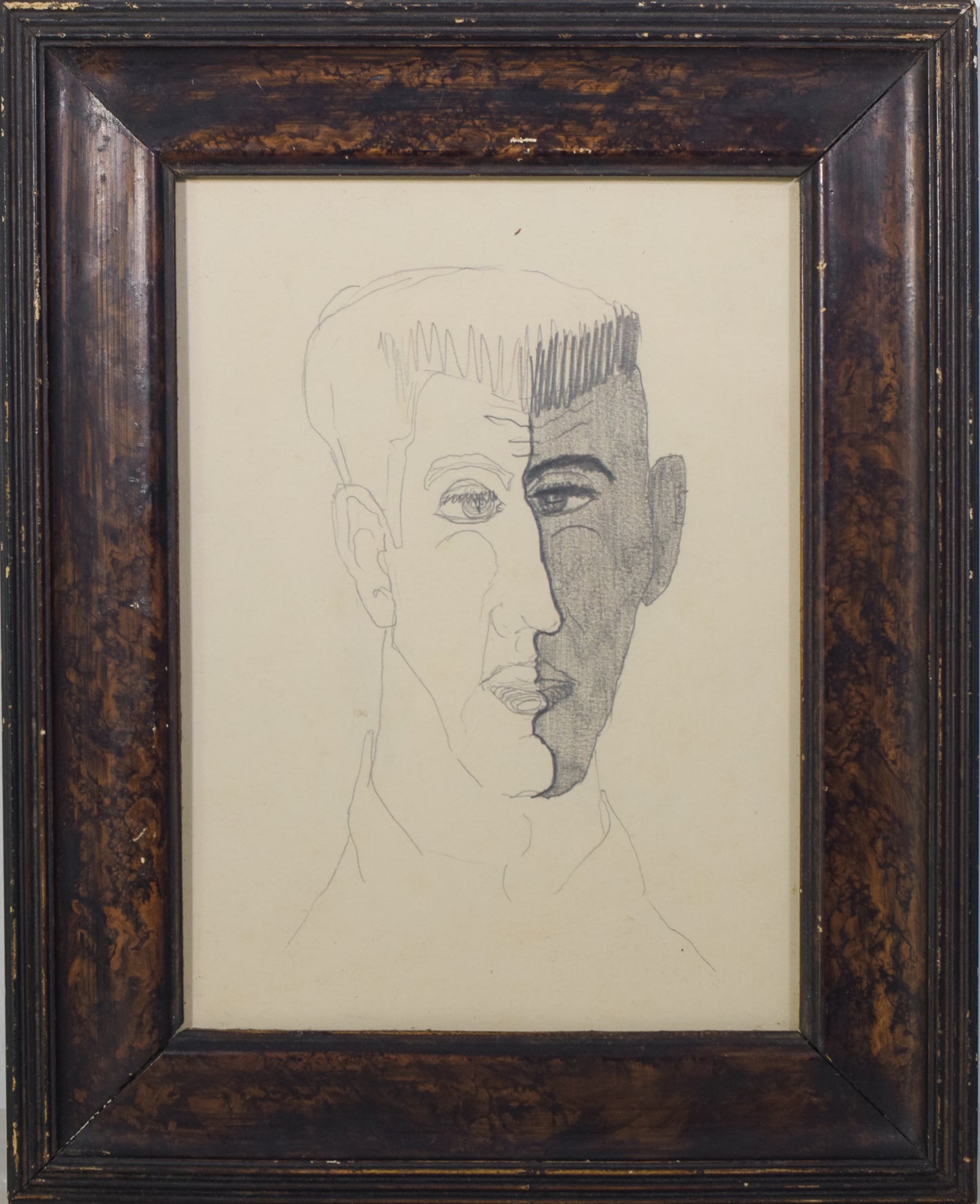 Portrait Drawing of a Man_Framed