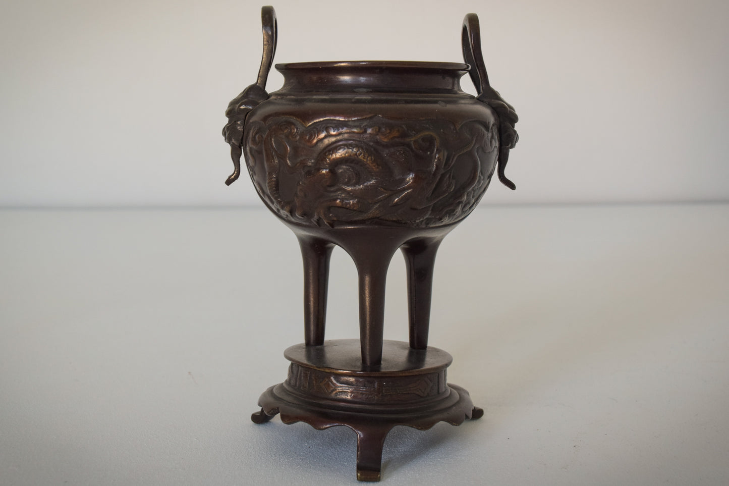 Ornamental Bronze Chinese Pot