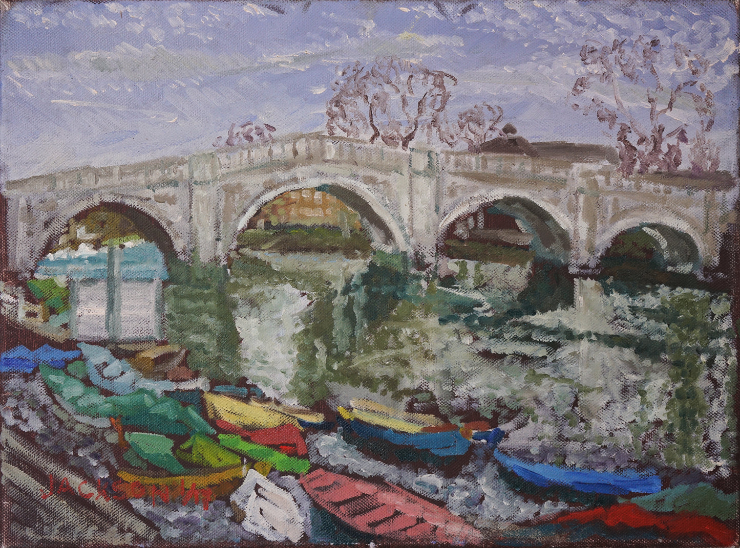 Richmond Bridge - Colour in Winter