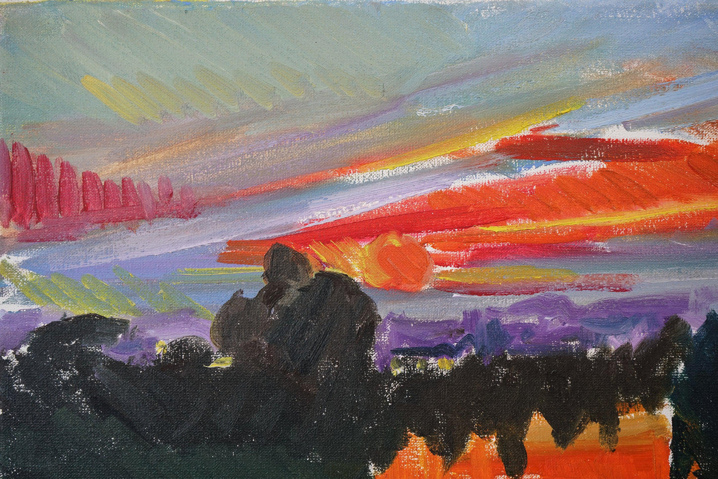 Richmond Hill - Expressionist Sunset Study