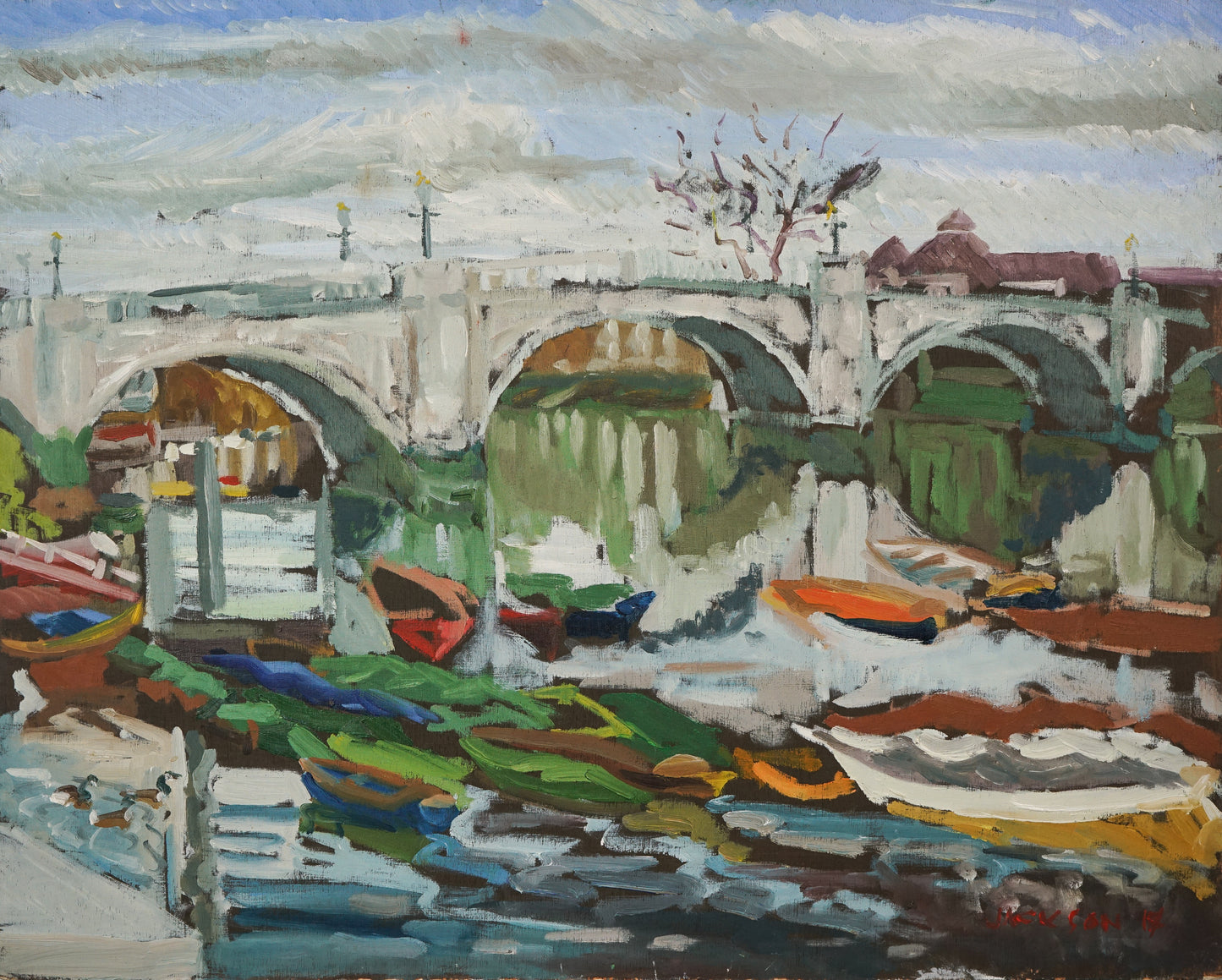 Skiffs - Richmond Bridge - Oil