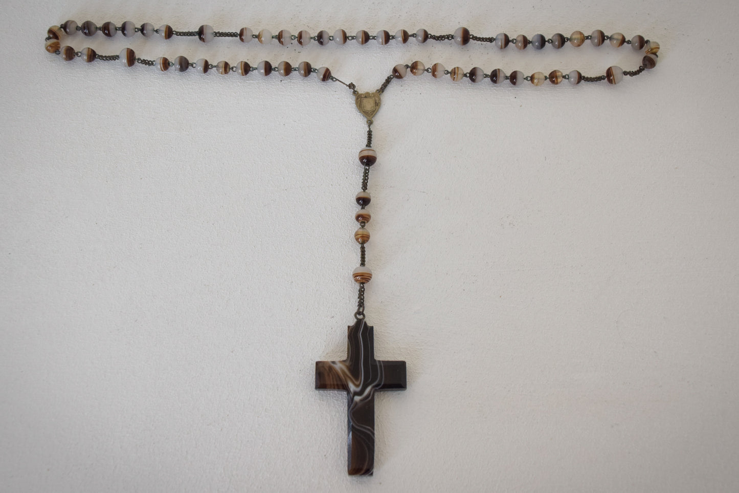 Rosary with Lacquer Cross and Beads