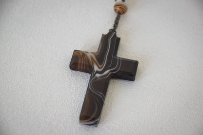 Rosary with Lacquer Cross and Beads_Cross
