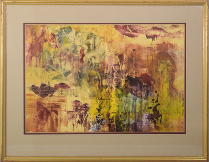 Colourful Abstract in the style of Gerhard Richter_Framed